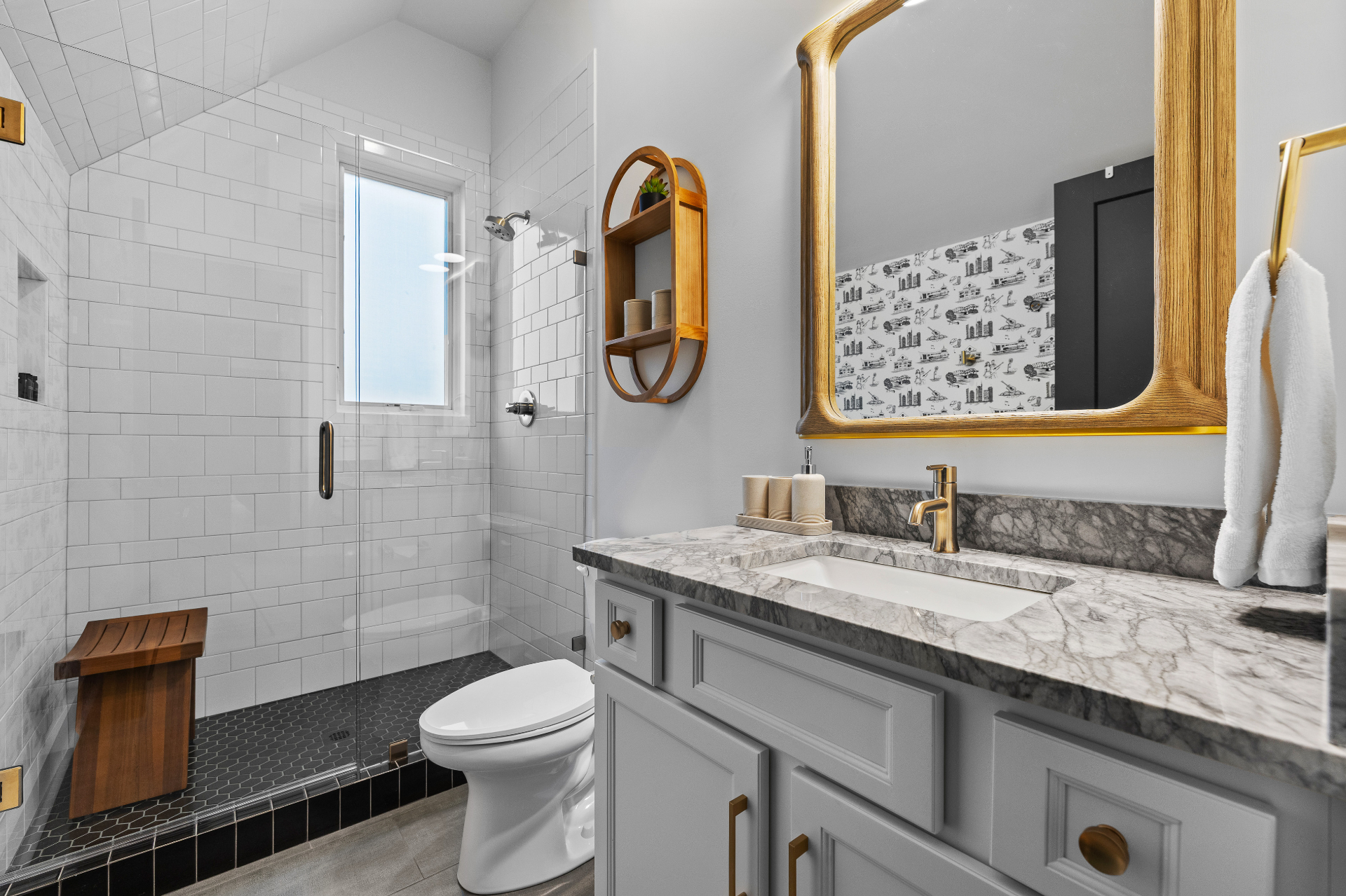 Bathroom in a Nashville DADU short-term rental managed by Rest Easy Nashville